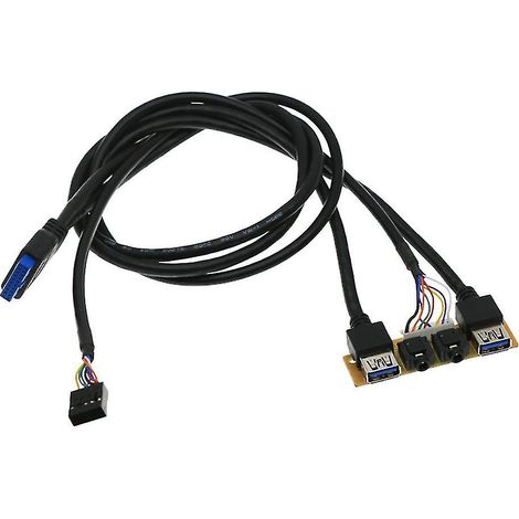 Hub de câbles interne Wi-Fi pour ordinateur : ports USB 3.0 et USB 2.0 pour prises audio HD (1/4)