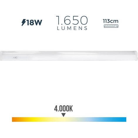 Striscia elettronica LED 18w 1650lm 4000k luce diurna 113,8x2,5x3,6cm EDM