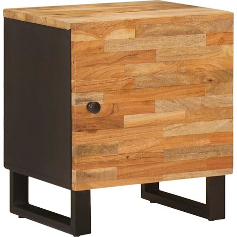 vidaXL  Bedside Cabinet  Brown 40 x 33 x 46 cm Solid Mango Wood
