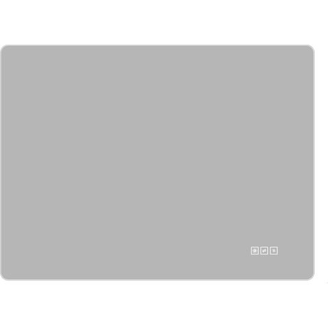 Miroir LED salle de bain sans cadre 60x80 cm, anti-buée, 3 couleurs, dimmable, mémoire, montage horizontal ou vertical, verre 5 mm sécurité anti-éclats - CHICFURN (1/5)