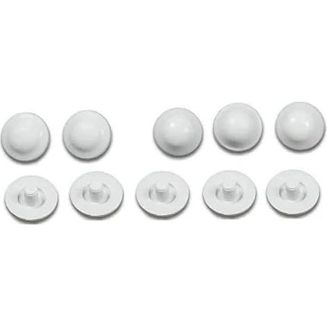 Set of 6 + 4 Rubber Toilet Seat Bumpers (1/2)