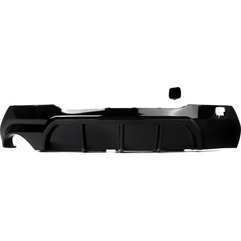 Difusor trasero, plástico ABS, fácil instalación, negro brillante. (1/2)