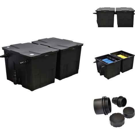 Filtre bio d'étang 12000 L / h - Filtre D'étang - Filtre Biologique - Filtration D'eau - Bassin Décoratif - Étang Avec Poissons (1/5)