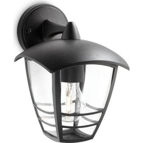 Lanterne murale extérieure - PHILIPS - Creek - Aluminium - Noir (1/2)