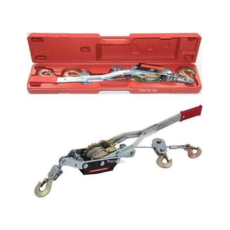 HEAVY DUTY 4 TON 3 HOOK CABLE PULLER HAND WINCH TURFER FOR CARAVAN BOAT TRAILER
