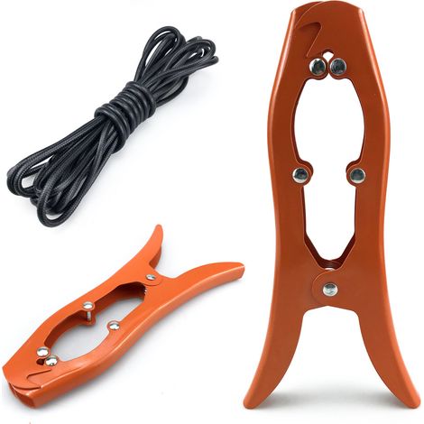 Pince Fixation « Mâchoire de Requin » en Acier Inox – Pour Ancre, Brosses, Kayak, Canoë & (1/5)