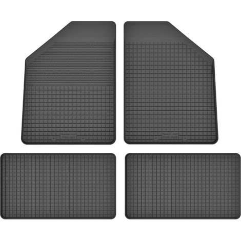 Tapis de sol en caoutchouc, ensemble de 4, universels pour : Dodge Caravan IV minivan (2008-2016)