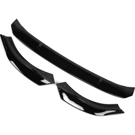 K·SEEK DESIGN 3-teiliger Frontstoßstangen-Spoiler in glänzendem Schwarz, kompatibel mit dem Standard-MK8 ab 2021 (1/5)