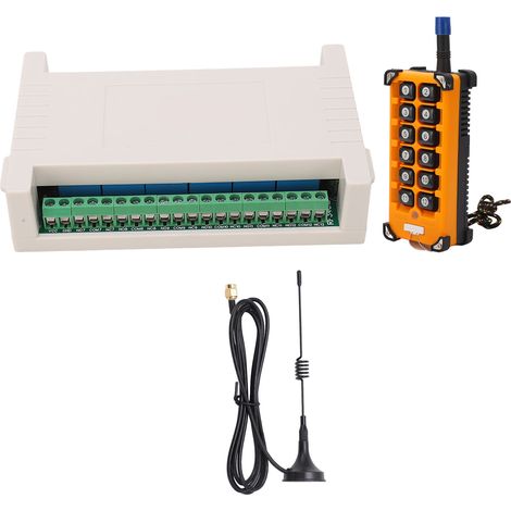 Encodeur de télécommande 433 MHz à 12 touches avec antenne, contrôleur sans fil 12 canaux, kit relais, 12 V CC (1/5)