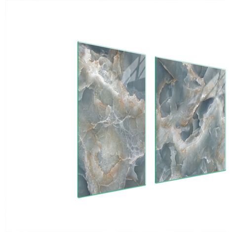 GLASSCHUTZPLATTE FÜR HERD 90x52 MARMOR