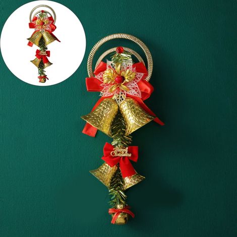 Clochette De Décoration De Noël - En Métal Doré - Pour Arbre À Cadre Fenêtre Porte - Lot De 1 Pièce (1/5)