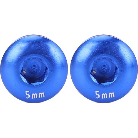 Cache-vis de pédale de vélo en alliage d'aluminium, filetage M14, 5 mm, bleu, pour VTT (1/5)