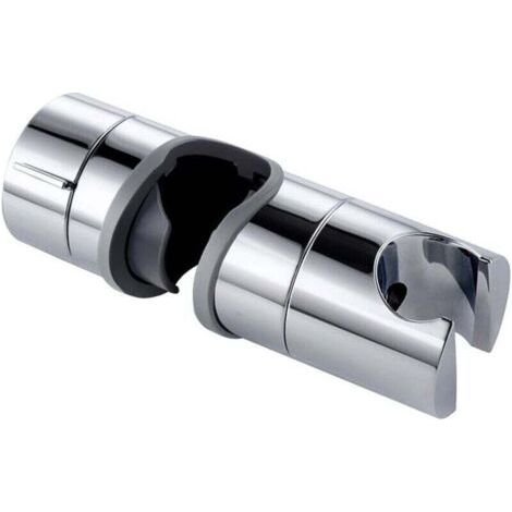 Support de douche 18-25mm de diamètre réglable, support de pomme de douche de remplacement finition chromée, douche de salle de bain,de (1/4)