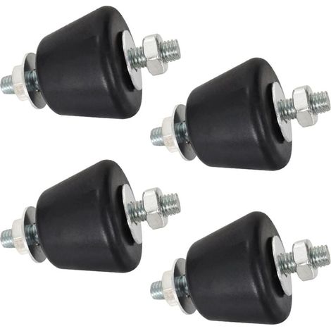 Amortisseur de climatiseur, silentbloc conique M8 pour climatiseur, pied anti-vibration, amortisseur anti-vibration de climatiseur, 4 pièces (1/4)