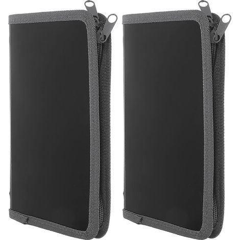 Set mit 2 kleinen Ziehharmonika-Ablageboxen für Quittungen und andere Bürounterlagen. – 20,80 x 13,00 x 2,00 cm (1/4)