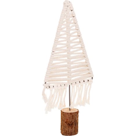 Árbol decorativo de algodón trenzado blanco 13x01x37.5 (1/5)