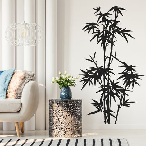 Sticker Mural - Bambou - 17x31 cm - Noir (1/3)