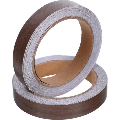 Ruban Adhésif Bande de Chant Bois Pvc 2 Rouleaux 10m Adhérence Forte Protection Bordure Meubles Bois pour Armoires et Bricolage Maison (1/5)