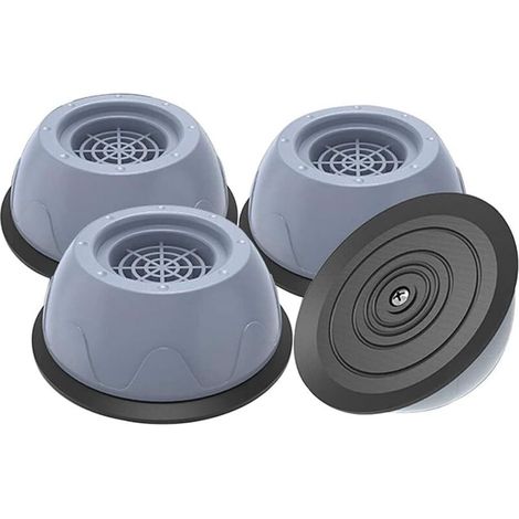 Lot de 4 patins en caoutchouc anti-vibrations pour machine à laver et sèche-linge SOEKAVIA (1/5)