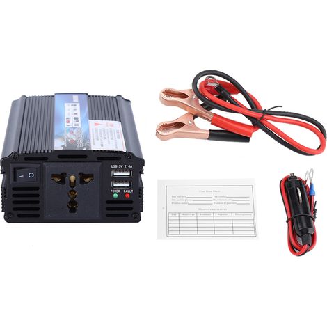Convertisseur 12V vers 220V 500W onduleur solaire pour usage domestique (1/5)