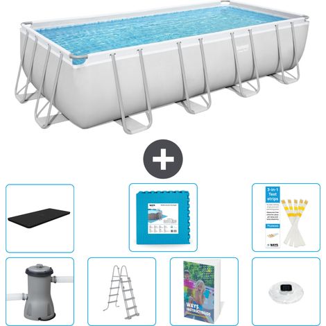 Bestway Power Steel Rechteckig - 488x244x122 cm - 8-teilig S674 (1/4)