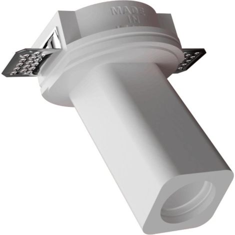 Faretto incasso lampadari bartalini inatalp qs10 gu10 led inclinato gesso verniciabile