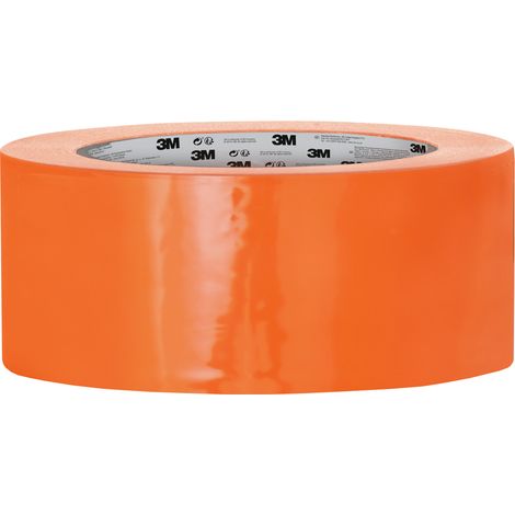 3M™ P471R - Cinta adhesiva de PVC flexible para todo tipo de trabajos, calidad profesional, 33x48mm, naranja, 33m x 48mm