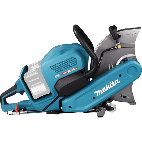 Makita – Tronçonneuse XGT 80V – Capacité de coupe 127 mm – Diamètre disque 355 mm – Moteur Brushless – Technologie WetGuard pour conditions humides (1/10)
