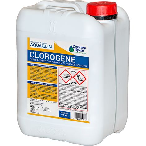 Clorogene Quimicamp 12 kg – Hipoclorito sódico para agua potable