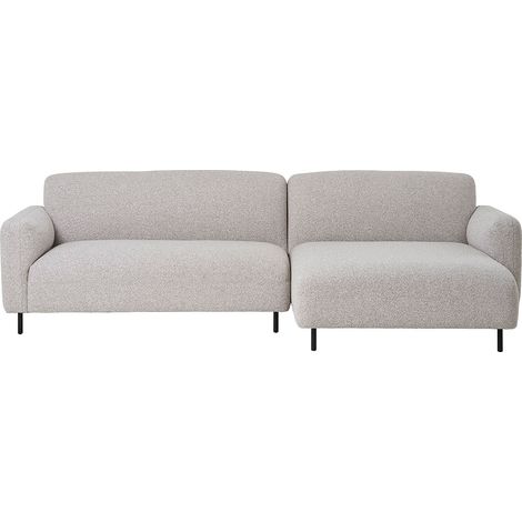 Salvador Sofa Rechtsdrehend hellgrau.