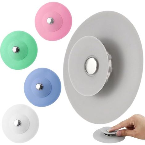 5 pezzi Tappo per lavello da cucina, tappo per vasca da bagno, filtro di scarico in silicone per bagno, cucina, vasca da bagno
