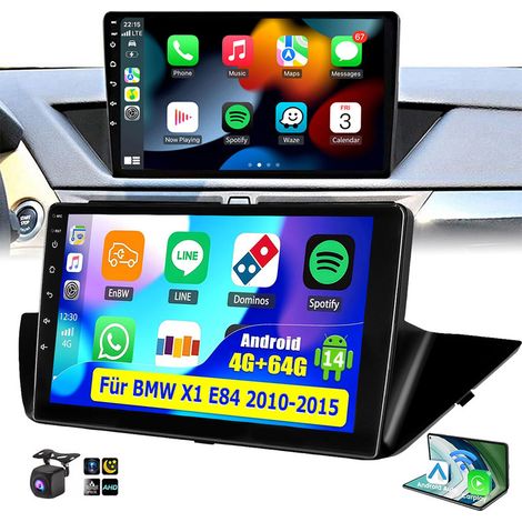 Autoradio Android 14 pour BMW X1 E84 2010-2016 Apple CarPlay 10,1" Navigation GPS - 4+64G CAM (1/5)