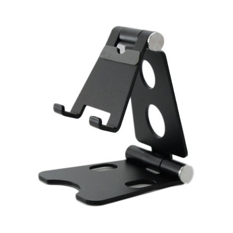 JANMIR-Support pliable pour téléphone portable, support mains libres pour bureau avec angle de vue réglable, support de qualité pour smartphones, Nintendo Switch et tablettes de 7 à 10 pouces. (1/5)