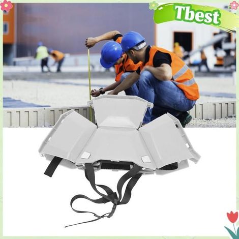 Tbest casque d'extérieur (Gris)Casque Pliable Casque De Sécurité De La Tête En Plastique quincaillerie casque Gris Blanche (1/5)