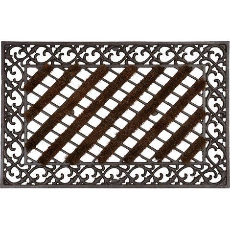 Zerbino rettangolare antico stile antico 72 x 46 cm funzione spazzola antiscivolo in ghisa bronzo 130005791