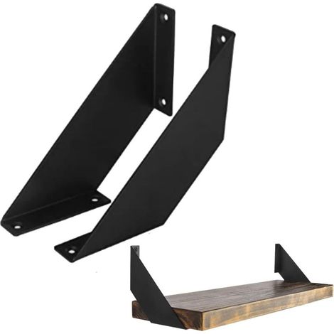 Staffa lunga 20 cm – mensola stabile per cucina e biblioteca, staffa rettangolare, versatile, resistente e facile da montare - Crezuo