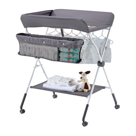 Table à Langer Pliable Plan à Langer avec Panier Latéral et (1/5)