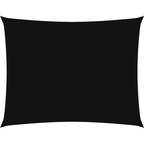 Maison Exclusive - Toldo de vela rectangular tela Oxford negro 5x
