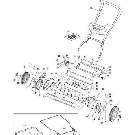 MANICO KIT GRIGIO RAL 9022 ORIGINALE STIGA - 118810221/0