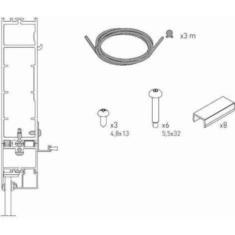 Kit de viga de soporte KB48 DITEC ENTREMATIC KB48