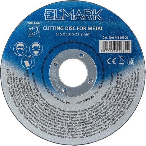 DISCO DA TAGLIO PER METALLO 115X1.6X22,2MM