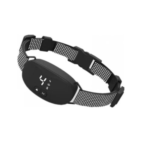 Collier anti-aboiements pour chiens, collier automatique avec 7 niveaux de sensibilité, niveau de vibration 0-8, mode choc et son, IP67 étanche et rechargeable noir (1/5)