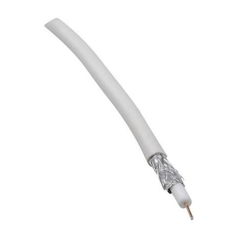 BKL Electronic 0806001/25 Cavo coassiale Diam. est.: 6.60 mm 75 Ω 90 dB Bianco 25 m