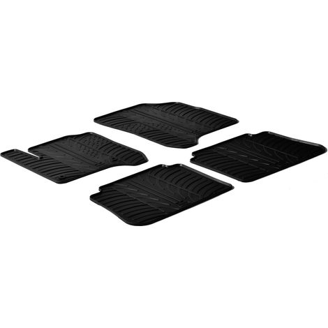 Set tappeti su misura in gomma - compatibile per Citroen C3 Picasso (01/0903/17)