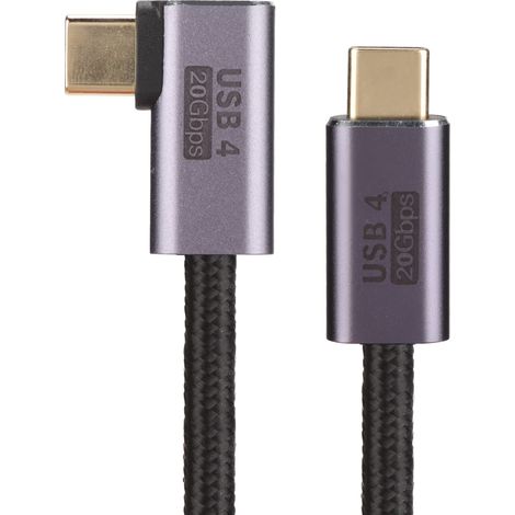 Câble USB-C Coudé 100W Doré Charge Rapide 3m Résistant pour Ordinateur Portable (1/5)