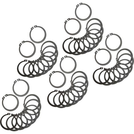 50 bagues de retenue C-clips, épaisseur 1,8mm, diamètre extérieur 49,44mm, intérieur 40,69mm, pour embrayage compresseur AC 507 (1/5)