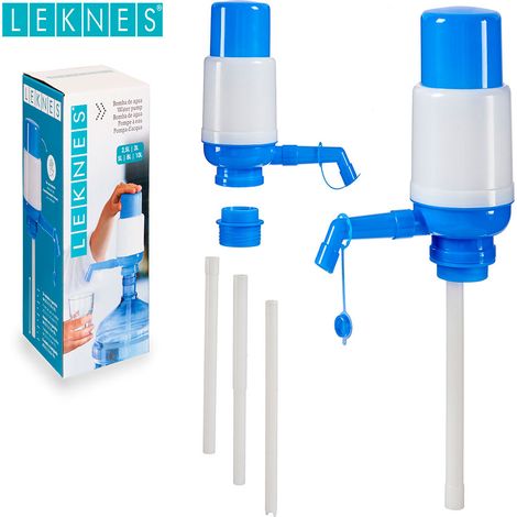 LEKNES bomba agua con adaptador , Bomba agua con adaptadorFabricado en polipropileno de alta calidadPara jarras estándar de 2,5, 3, 5, 8 y 10 litros estándar. (1/3)