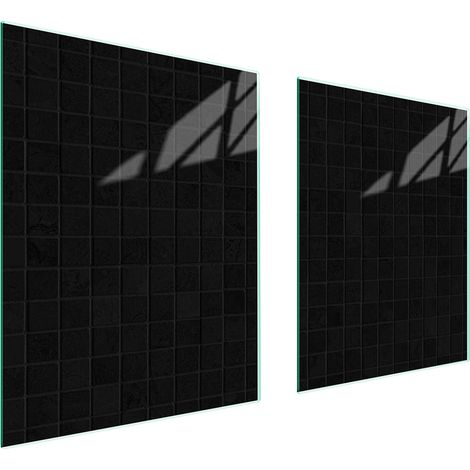 PLACA PROTECTORA DE VIDRIO PARA ESTUFA 85x52 NEGRO (1/5)
