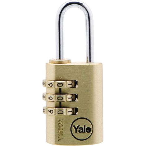 Y150 22mm Brass Combination Padlock YALY15022 (1/4)