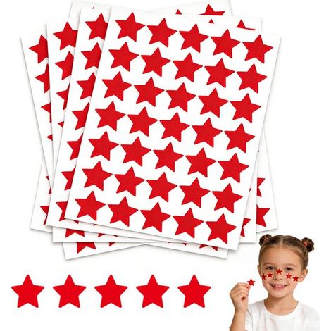 100 fogli di adesivi a stella (35 adesivi per foglio) Adesivi autoadesivi per premi / etichette / decorazioni / agenda / motivi / chiusura ID (1/5)